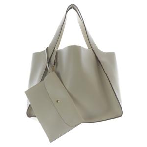 STELLA McCARTNEY ステラロゴ トートバッグ ハンドバッグ レザー ポーチ付き ベージュ 502793 /SR5