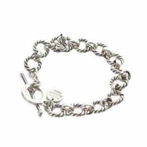 PHILIPPE AUDIBERT PHILIPPEAUDIBERT ツイストサークル ブレスレット ロゴ シルバー色 /SR