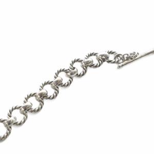 PHILIPPE AUDIBERT PHILIPPEAUDIBERT ツイストサークル ブレスレット ロゴ シルバー色 /SR