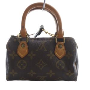 LOUIS VUITTON モノグラム ミニスピーディ ハンドバッグ 2way ブラウン