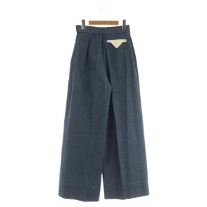 yori 24SS shirocon ワイドデニムパンツ ハイウエスト コットン 36 ネイビー /MY OS