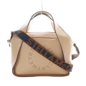 2wayバッグ ショルダー ハンド サークルロゴ ピンクベージュ /RI OS