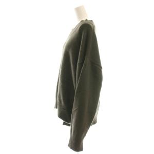 GALLARDAGALANTE 24AW バックスリットVニット セーター プルオーバー F ダークグリーン /CX OS