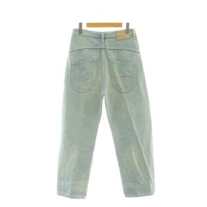 mina perhonen always デニムパンツ ジーンズ ボタンフライ リネン混 36 ライトブルー /NR OS
