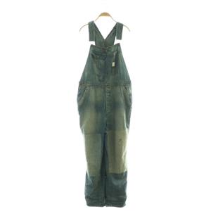 パッチワーク デニム オーバーオール サロペット コットン L 170/96A 紺 /NR OS