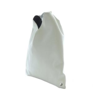 MM6 Maison Margiela ミニ ジャパニーズ ハンドバッグ 三角形 ステッチ 白 ホワイト SB6WD0013 /RI OS