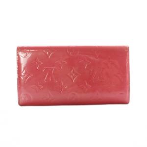 LOUIS VUITTON ポルトフォイユサラ 長財布 二つ折り 小銭入れ ヴェルニライン モノグラム フューシャピンク M91236