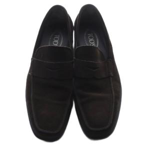 TOD'S スエード ローファー 6.5 茶 ブラウン /SR31