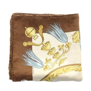 HERMES Plumes et Grelots 根飾りと鈴 カレ90 スカーフ シルク マルチカラー /RI OS