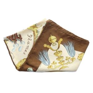 HERMES Plumes et Grelots 根飾りと鈴 カレ90 スカーフ シルク マルチカラー /RI OS