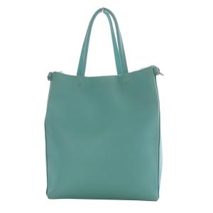 TIFFANY&Co. ミニ ショッピングトート 2way レザー ティファニーブルー
