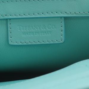 TIFFANY&Co. ミニ ショッピングトート 2way レザー ティファニーブルー