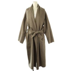 カシミヤ Gown Coat グレージュ
