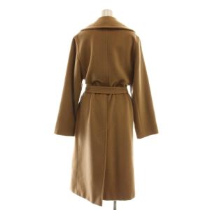 Max Mara 白タグ ウールカシミヤ マニュエラ ベルテッドコート 34 キャメル
