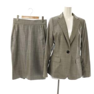 スカートスーツ セットアップ 上下 ジャケット 40 グレー /AT OS
