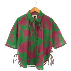 FOG PT S/S SHIRTS半袖シャツ 前開き 1 ピンク 緑 /NR OS SH