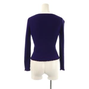 TOCCA 24AW RESONATE カーディガン リブニット S 紫 /CX OS SH