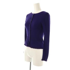 TOCCA 24AW RESONATE カーディガン リブニット S 紫 /CX OS SH