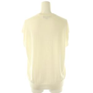 Drawer 16Gコットン天竺ノースリーブニット カットソー 1 白 ホワイト /AT OS SH