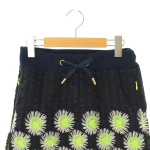 MARK&LONA Dexter Down Skirt スカート 台形 ミニ M ネイビー /HK OS SH