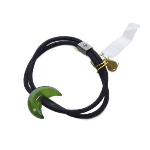 lucite crescent pony ヘアゴム 黒 ブラック 緑 グリーン /SR4 SH