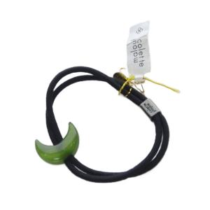 colette malouf lucite crescent pony ヘアゴム 黒 ブラック 緑 グリーン /SR4 SH