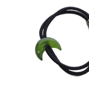 colette malouf lucite crescent pony ヘアゴム 黒 ブラック 緑 グリーン /SR4 SH