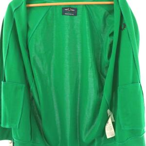 FRED PERRY ジップアップトラックジャケット ブルゾン L グリーン /DF OS SH