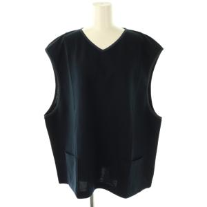 RACHEL KNIT PULL VEST ベスト プルオーバー Vネック L ネイビー /DF OS