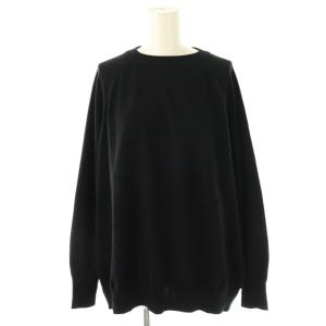 ハイツイストテンジク クルーネックラグランプルオーバー ニット F ブラック /DF OS