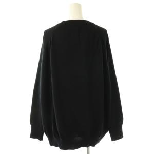 JOURNAL STANDARD LUXE ハイツイストテンジク クルーネックラグランプルオーバー ニット F ブラック /DF OS
