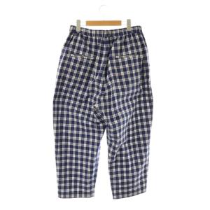 JOURNAL STANDARD LUXE アソートサッカー イージーパンツ ワイドテーパード バギー ネイビー マルチカラー /ES OS