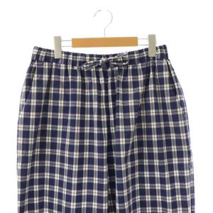 JOURNAL STANDARD LUXE アソートサッカー イージーパンツ ワイドテーパード バギー ネイビー マルチカラー /ES OS