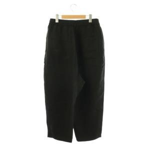 JOURNAL STANDARD LUXE ベルギーリネンツイル テーパードパンツ イージー F 黒 ブラック /AT OS