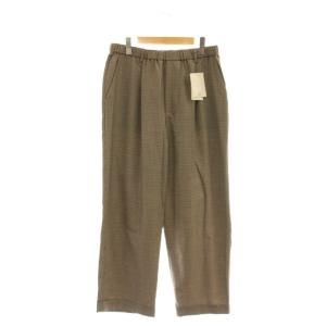 TWチェック パンツ ロールアップ 千鳥格子 ブラウン /CX OS