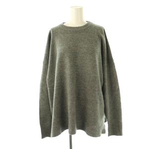 メリノテンジククルーネックセーター ニット 長袖 グレー /AT OS