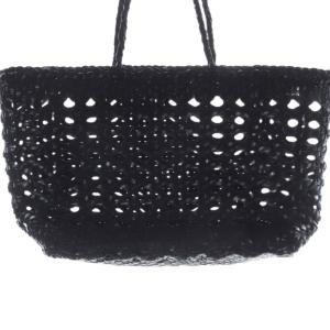 DRAGON ミニバスケットバッグ レザー ブラック