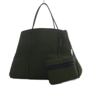 トートバッグ ハンドバッグ ネオプレン ポーチ付き カーキ /YO7