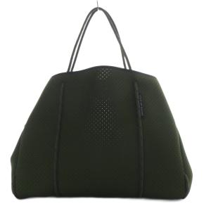 STATE OF ESCAPE トートバッグ ハンドバッグ ネオプレン ポーチ付き カーキ /YO7