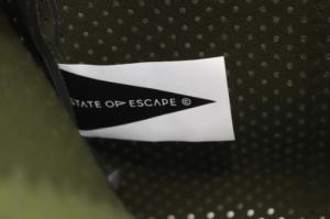 STATE OF ESCAPE トートバッグ ハンドバッグ ネオプレン ポーチ付き カーキ /YO7