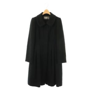 ウール アルパカ アンゴラ コート シャギー 2 ブラック /ES OS