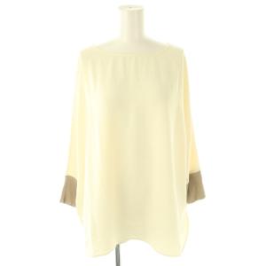 ジャージ袖リブTブラウス プルオーバー F アイボリー モカ /DF OS