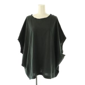 コットンワイドプルオーバー カットソー チャコールグレー /CX OS