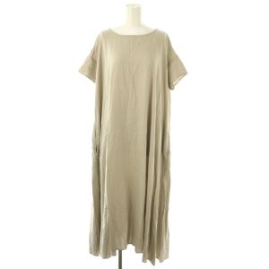 25SS リネンレーヨンテントワンピ ワンピース ロング 1 グレー /DF OS