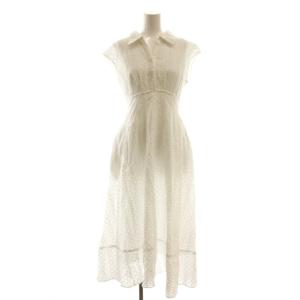 25SS 2wayネックフレアシャツワンピース ロング 1 ホワイト /HK OS