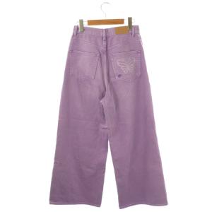 Lily Brown LilyBrown × ANNA SUI 25SS ワイドデニムパンツ コットン 0 紫 /NR OS