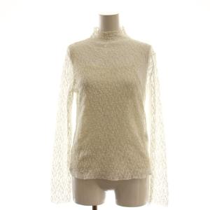 24SS カットレーストップス カットソー 長袖 F ホワイト /ES OS