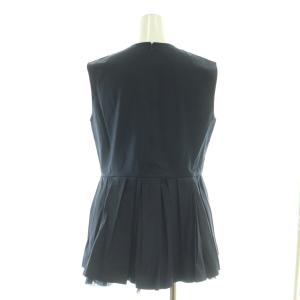 MILA OWEN MILAOWEN ペプラムブラウス テーパードパンツ SET UP セットアップ 0 ネイビー /DF OS