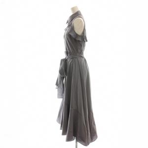 SNIDEL 24AW イレヘムシャツワンピース ノースリーブ 0 ブルーグレー /ES OS