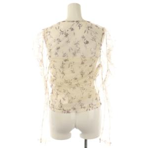 SNIDEL 24SS カットチュールトップス チュールスカート セットアップ 上下 花柄 F 0 アイボリー /AT